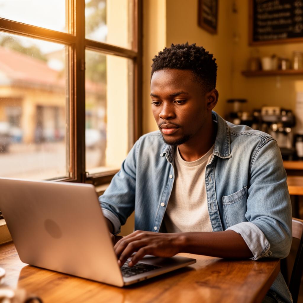 Empreendedor moçambicano a integrar a API ZumboPay no laptop